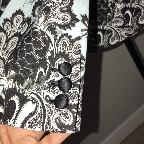 Roberto Cavalli Contrast Floral Print Blazer Sz. 42 - Picture 8 of 12